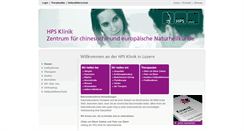 Desktop Screenshot of hpsklinik.ch